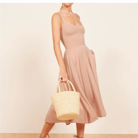 Reformation Mary Blush Dress - Picture 1 of 8